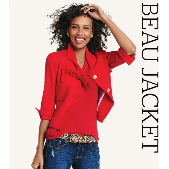 CAbi Red Love Carol Collection Beau Jacket - Picture 2 of 8
